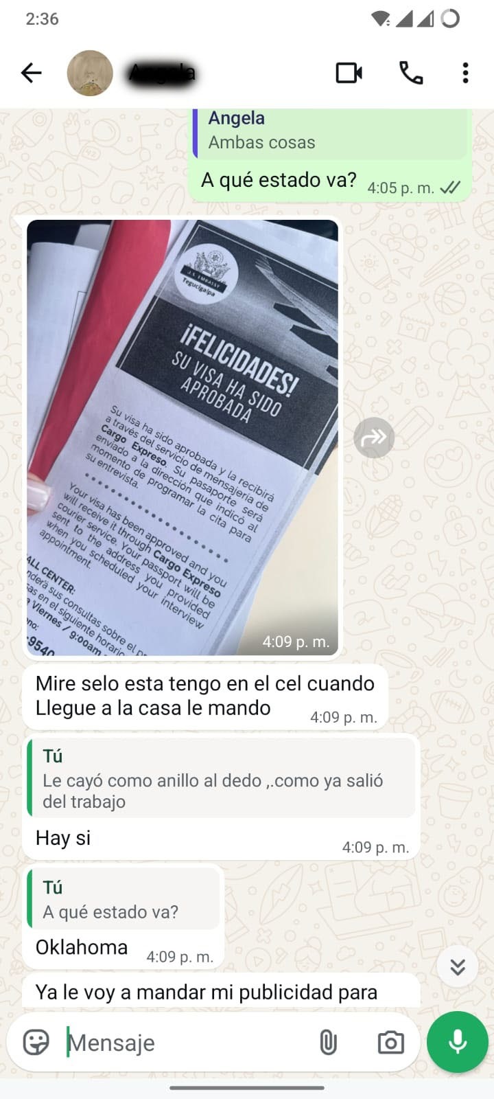 WhatsApp Testimonio 1