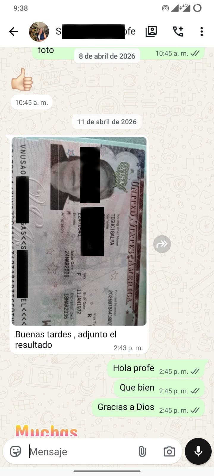 WhatsApp Testimonio 2