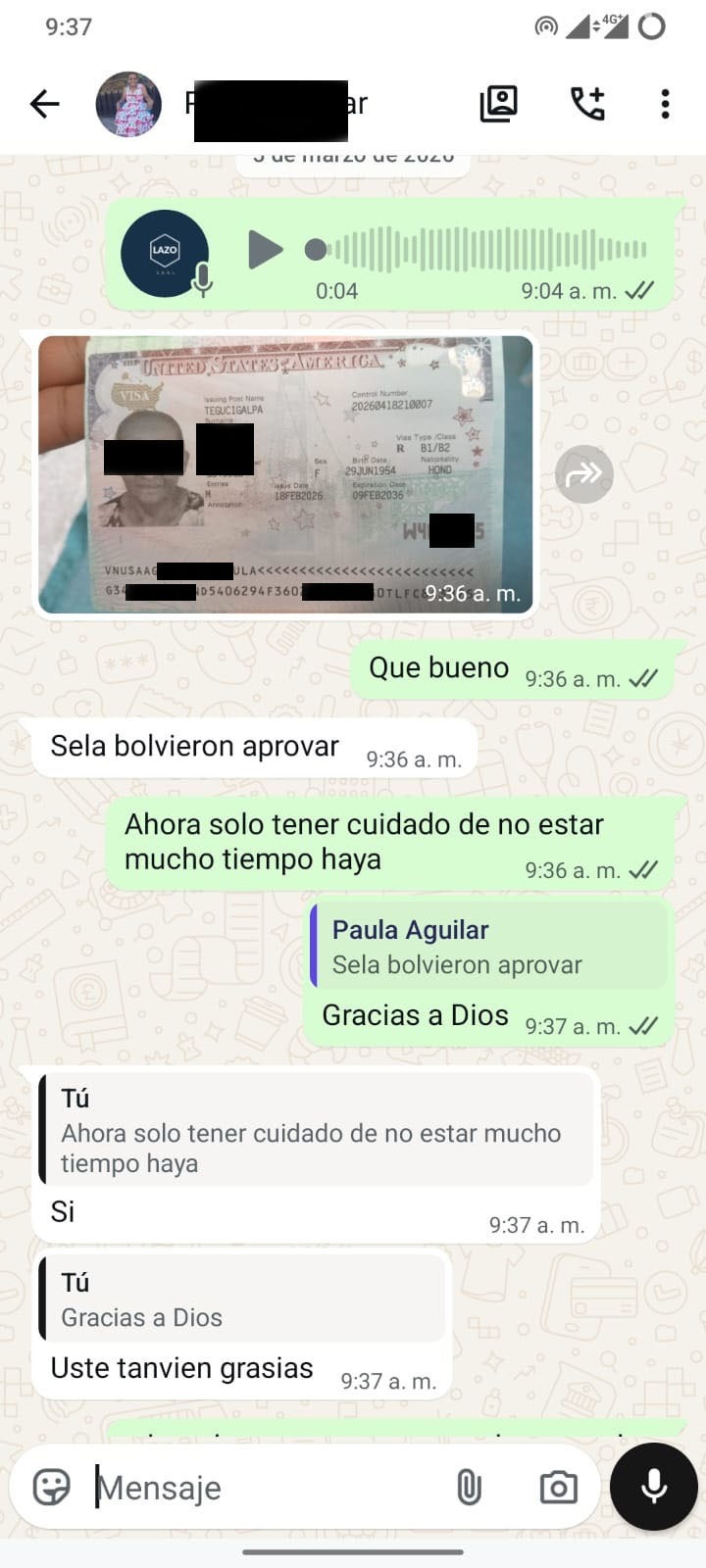 WhatsApp Testimonio 4